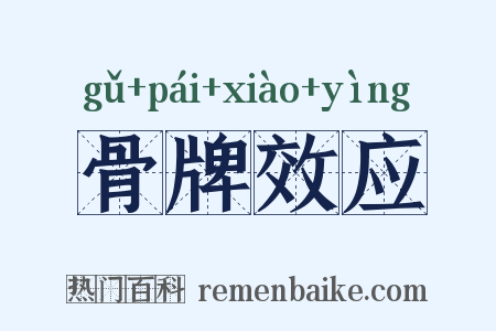 骨牌效应是什么意思的图片